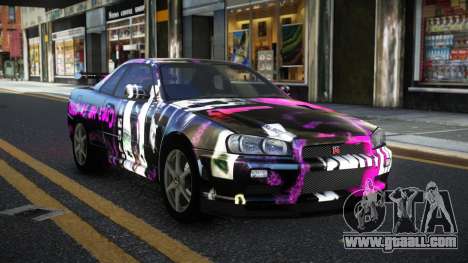 Nissan Skyline R34 Calosca S13 for GTA 4
