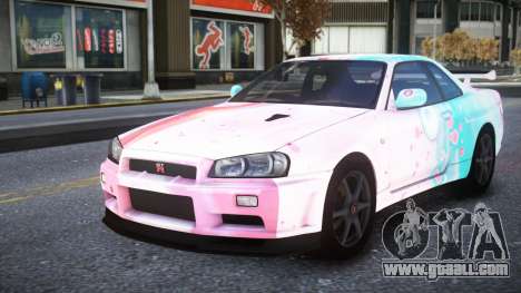Nissan Skyline R34 Owyna S4 for GTA 4