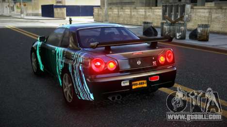 Nissan Skyline R34 Calosca S1 for GTA 4