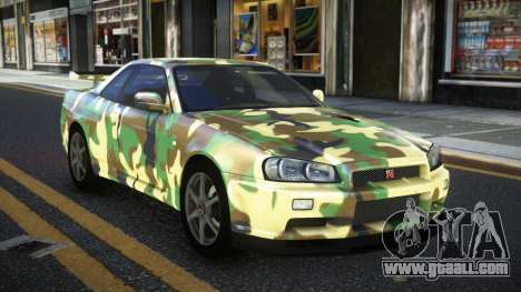 Nissan Skyline R34 Calosca S12 for GTA 4