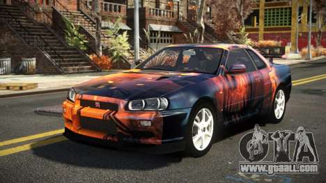 Nissan Skyline R34 Nehgan S14 for GTA 4