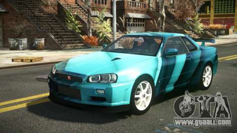 Nissan Skyline R34 Nehgan S3 for GTA 4