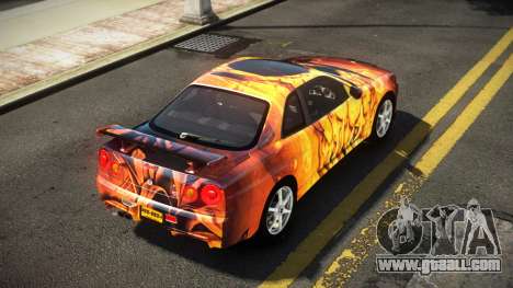 Nissan Skyline R34 Nehgan S14 for GTA 4