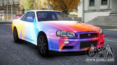 Nissan Skyline R34 Owyna S8 for GTA 4