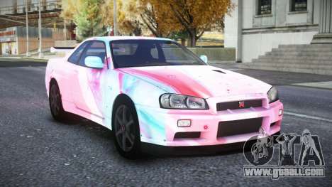 Nissan Skyline R34 Owyna S4 for GTA 4