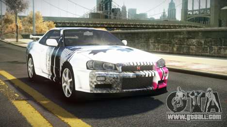 Nissan Skyline R34 Nehgan S10 for GTA 4