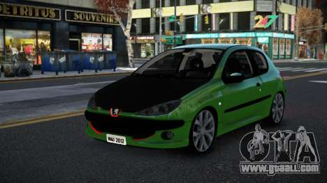 Peugeot 206 Kiwkir for GTA 4