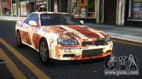 Nissan Skyline R34 Calosca S6 for GTA 4