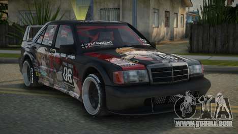 Mercedes-Benz 190E Speed Edited for GTA San Andreas