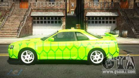 Nissan Skyline R34 Nehgan S8 for GTA 4