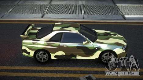 Nissan Skyline R34 Calosca S11 for GTA 4