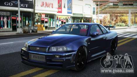 Nissan Skyline R34 Iwuq for GTA 4