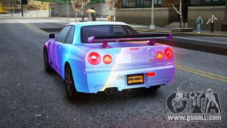Nissan Skyline R34 Owyna S8 for GTA 4