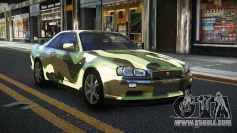 Nissan Skyline R34 Calosca S11 for GTA 4
