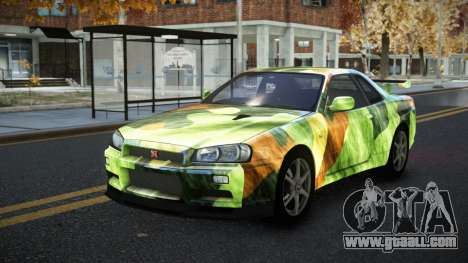 Nissan Skyline R34 Calosca S9 for GTA 4