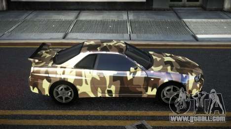 Nissan Skyline R34 Calosca S7 for GTA 4