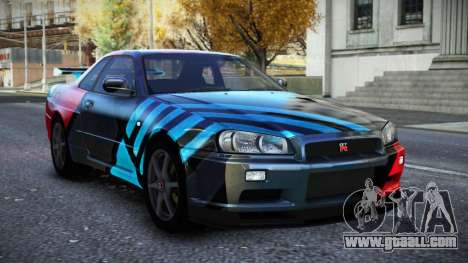 Nissan Skyline R34 Owyna S9 for GTA 4