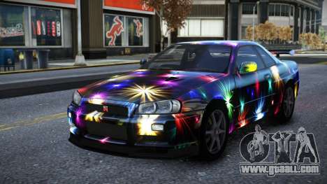Nissan Skyline R34 Owyna S2 for GTA 4