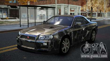Nissan Skyline R34 Calosca S4 for GTA 4