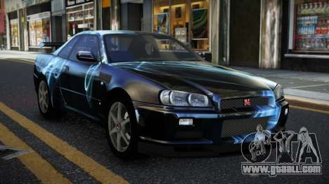 Nissan Skyline R34 Calosca S5 for GTA 4