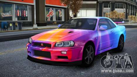 Nissan Skyline R34 Owyna S8 for GTA 4