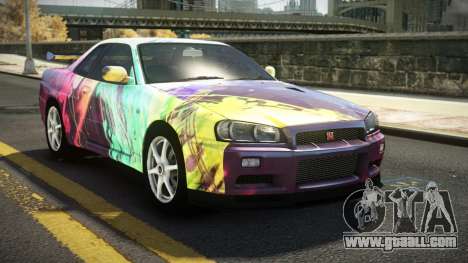 Nissan Skyline R34 Nehgan S7 for GTA 4