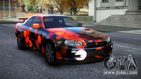Nissan Skyline R34 Owyna S6 for GTA 4