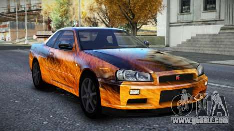 Nissan Skyline R34 Owyna S7 for GTA 4