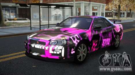 Nissan Skyline R34 Calosca S13 for GTA 4
