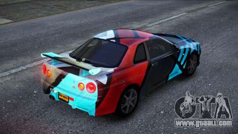 Nissan Skyline R34 Owyna S9 for GTA 4