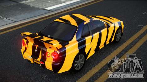 Nissan Skyline R34 Calosca S14 for GTA 4