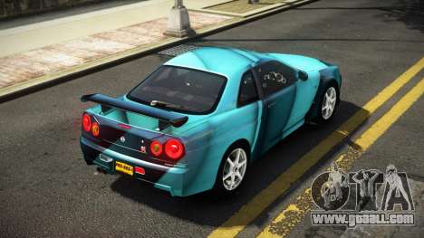 Nissan Skyline R34 Nehgan S3 for GTA 4