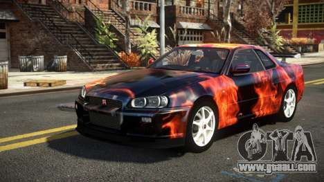 Nissan Skyline R34 Nehgan S9 for GTA 4