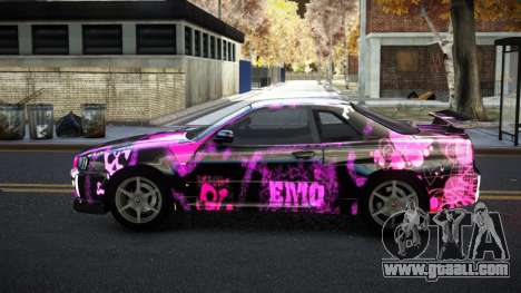 Nissan Skyline R34 Calosca S13 for GTA 4
