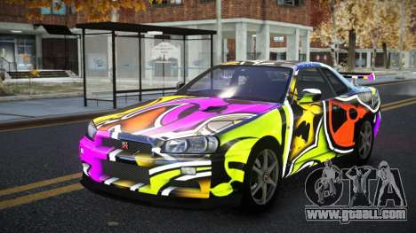 Nissan Skyline R34 Calosca S10 for GTA 4