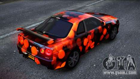 Nissan Skyline R34 Owyna S6 for GTA 4