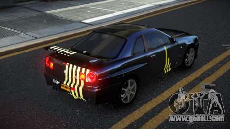 Nissan Skyline R34 Calosca S2 for GTA 4
