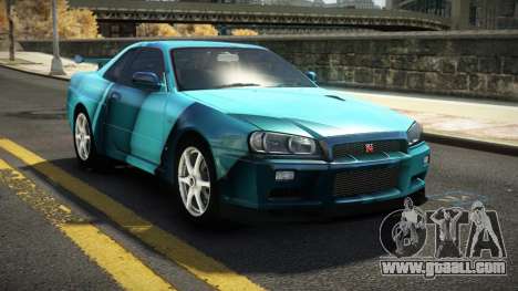 Nissan Skyline R34 Nehgan S3 for GTA 4
