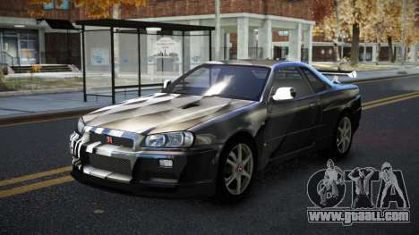 Nissan Skyline R34 Calosca S3 for GTA 4