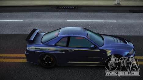 Nissan Skyline R34 Iwuq for GTA 4