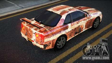 Nissan Skyline R34 Calosca S6 for GTA 4