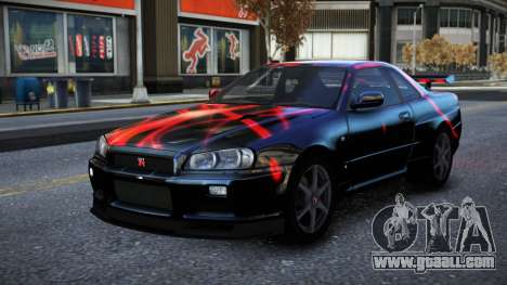 Nissan Skyline R34 Owyna S12 for GTA 4