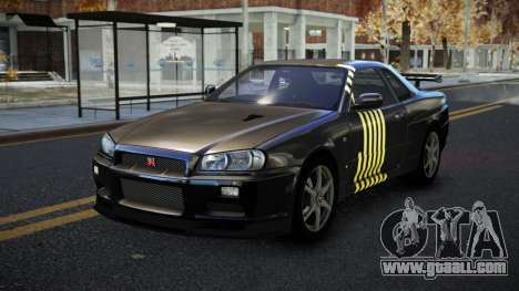 Nissan Skyline R34 Calosca S2 for GTA 4