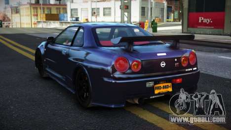 Nissan Skyline R34 Iwuq for GTA 4