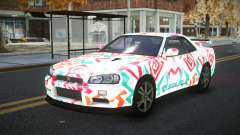 Nissan Skyline R34 Calosca S8 for GTA 4