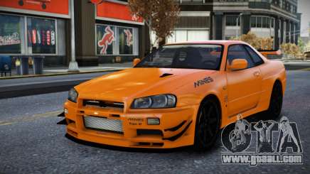 Nissan Skyline R34 Getasonor for GTA 4