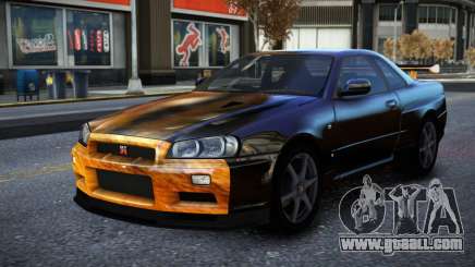 Nissan Skyline R34 Owyna S7 for GTA 4