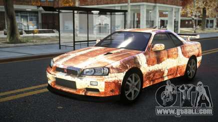 Nissan Skyline R34 Calosca S6 for GTA 4