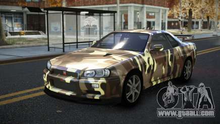 Nissan Skyline R34 Calosca S7 for GTA 4