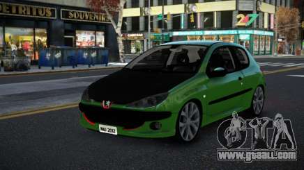 Peugeot 206 Kiwkir for GTA 4
